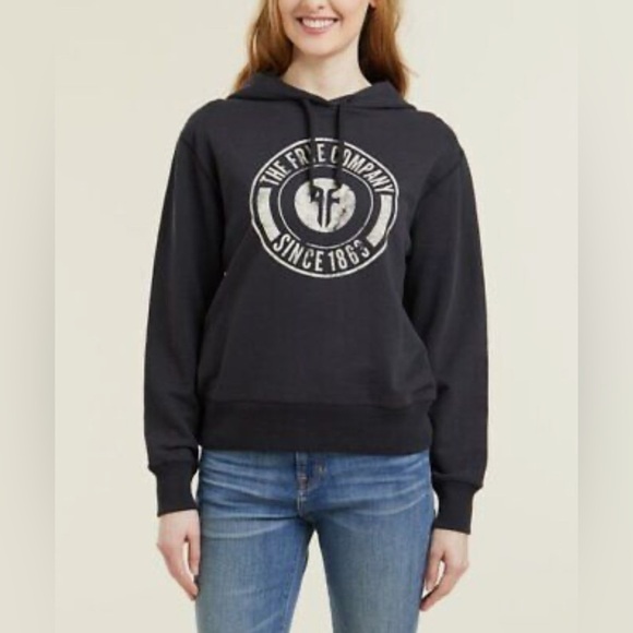 Frye Women’s Black and Cream Hoodie, Size Small, Hooded Sweatshirt - Picture 1 of 10